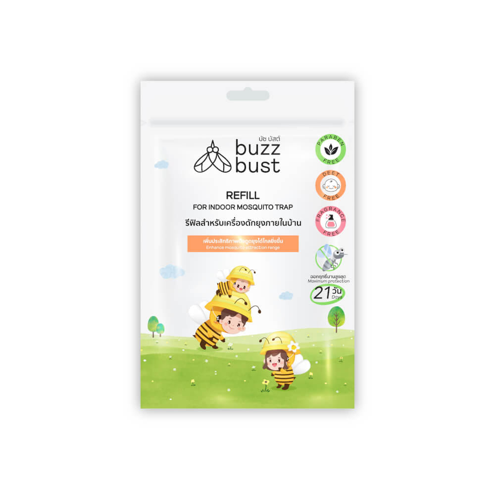 รีฟิลผงล่อยุงและแมลง BUZZBUST สำหรับเครื่องดักยุงภายนอก